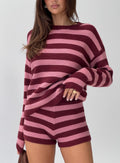 Whole New World Knit Set Pink Stripe
