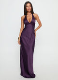 Odyssa Halter Maxi Dress Purple