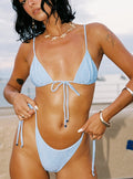 Hot Stuff Bikini Bottoms Blue Glitter