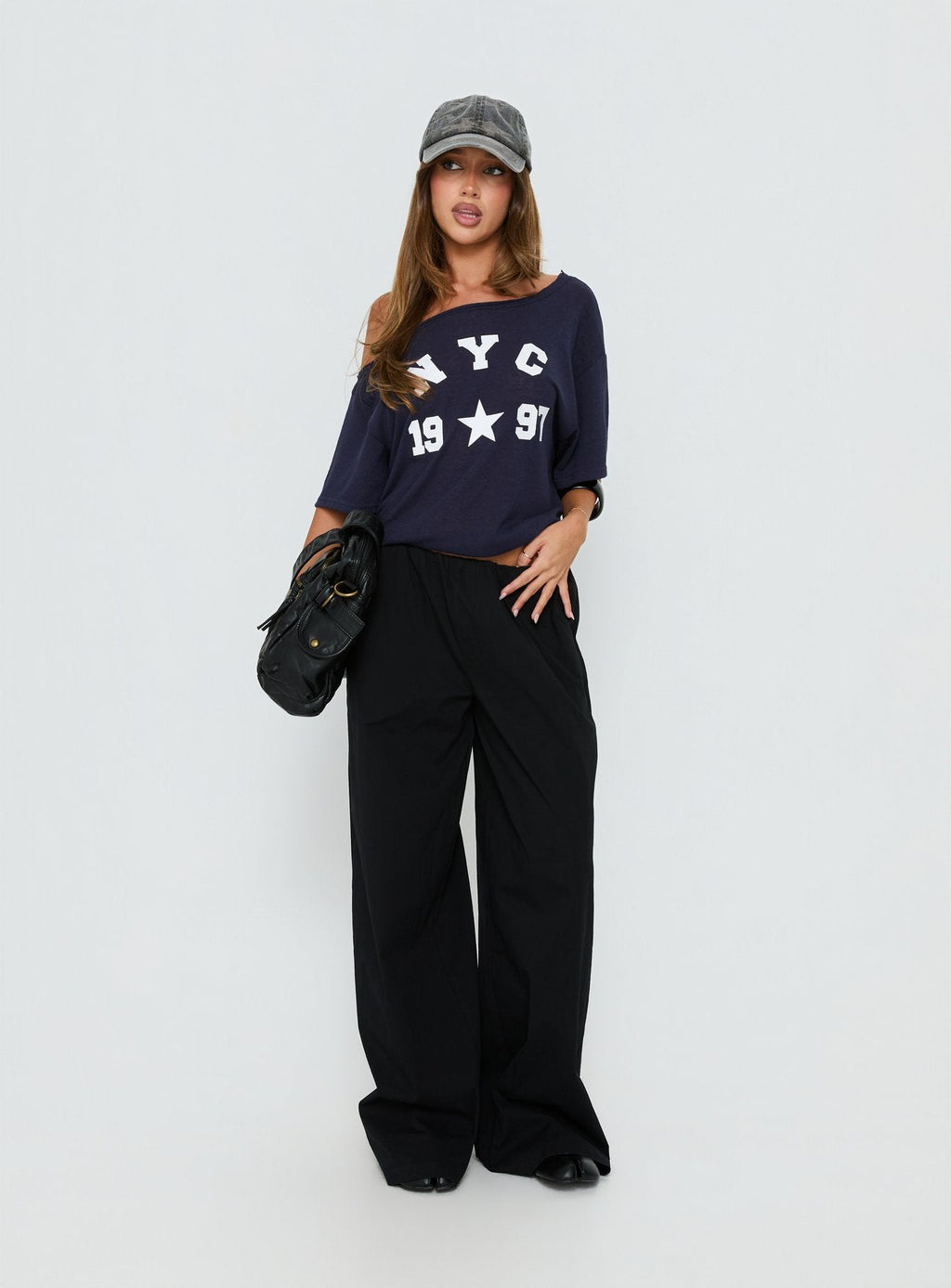 NYC 1997 Loose Graphic Tee Navy