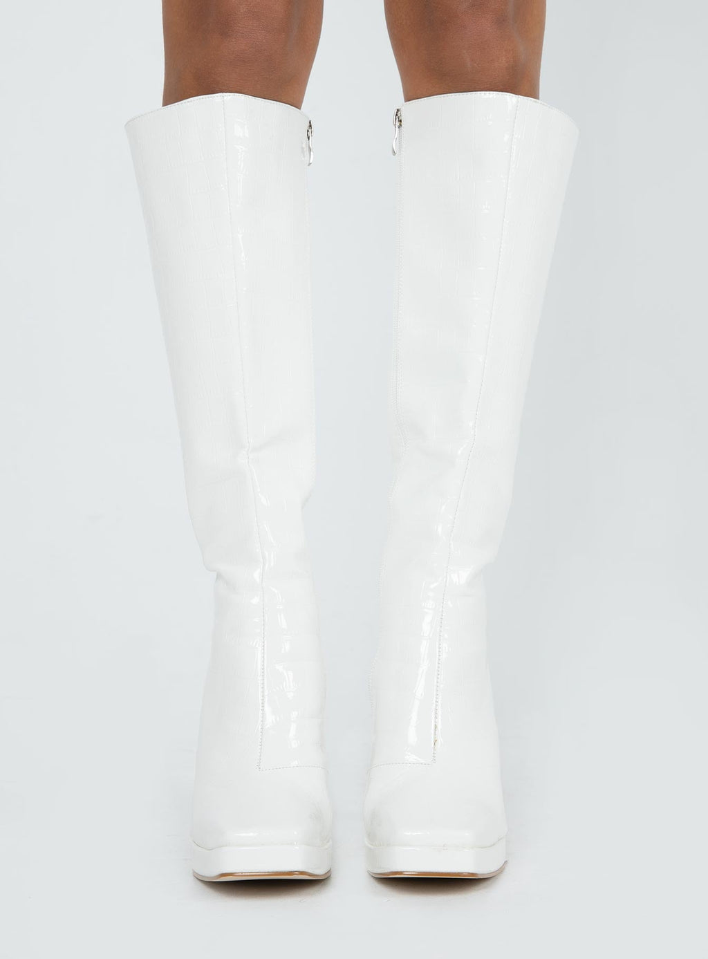 Montgomery Boot White Croc