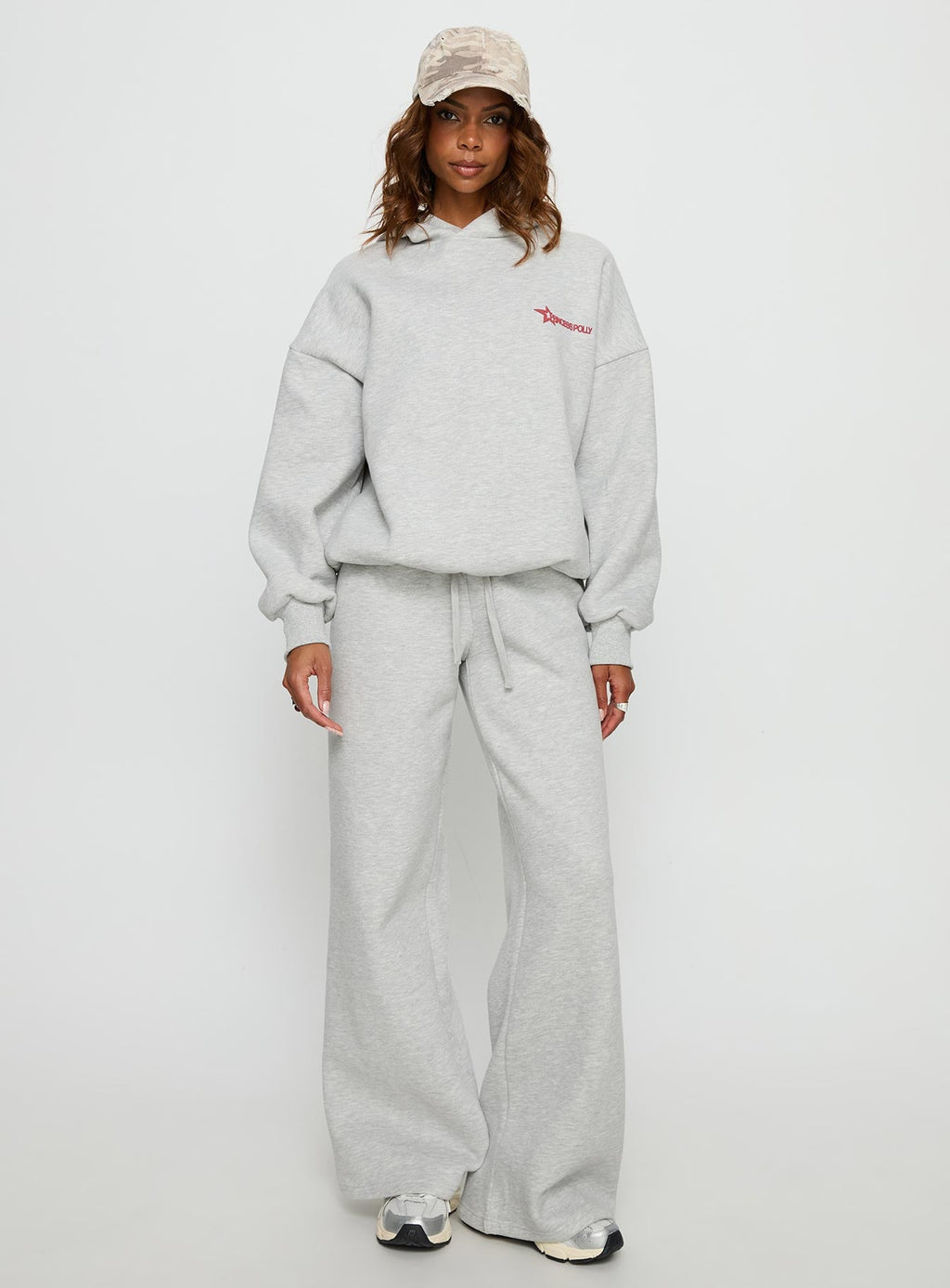 Princess Polly Stargirl Hoodie Grey Marle