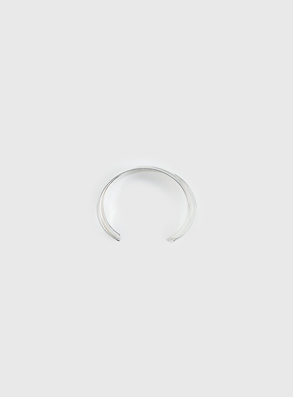 Affluent Layered Cuff Silver
