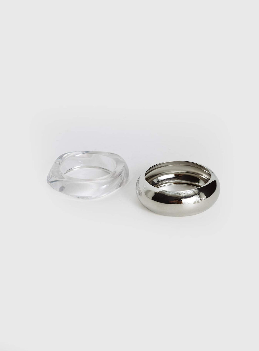Dayla Resin Cuff Pack Silver / Clear