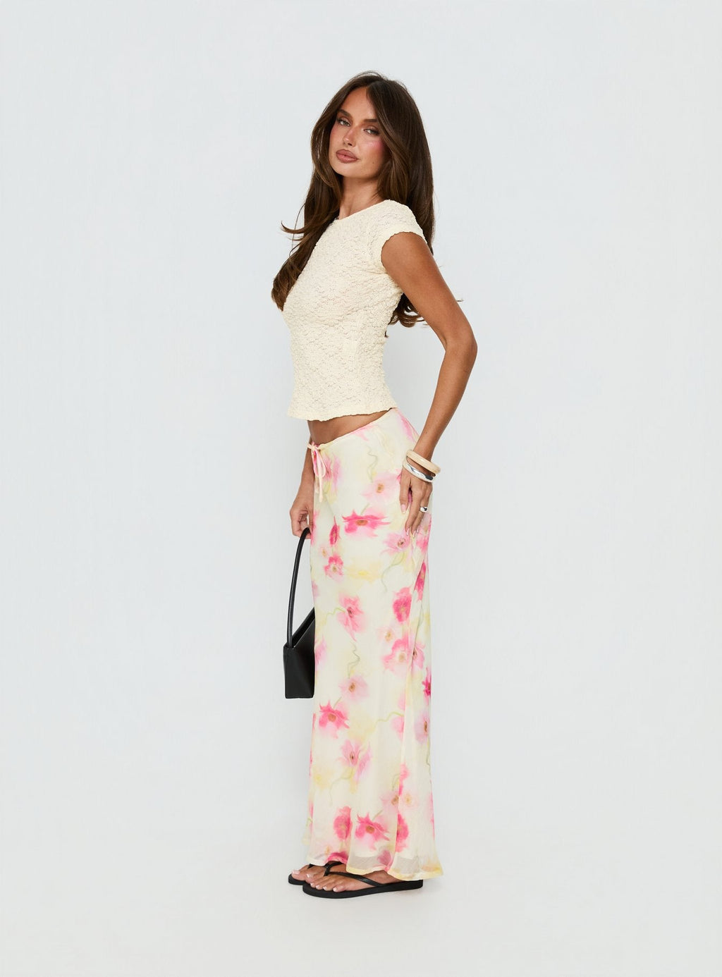 Mercer Maxi Skirt Yellow Floral