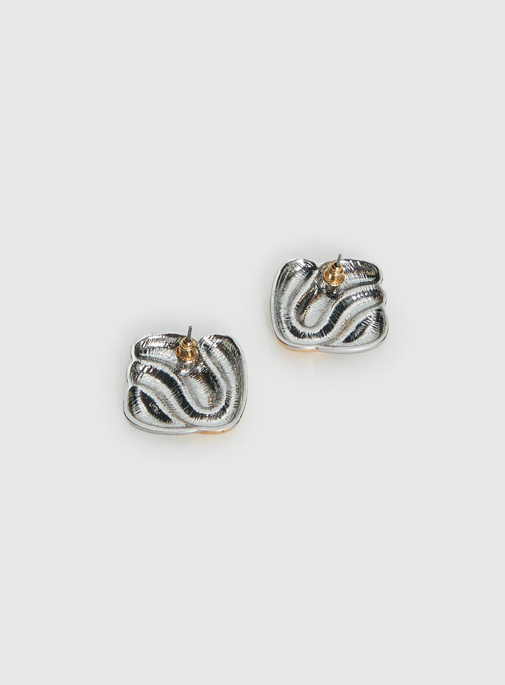 Heavenly Dream Square Earrings Gold / Silver