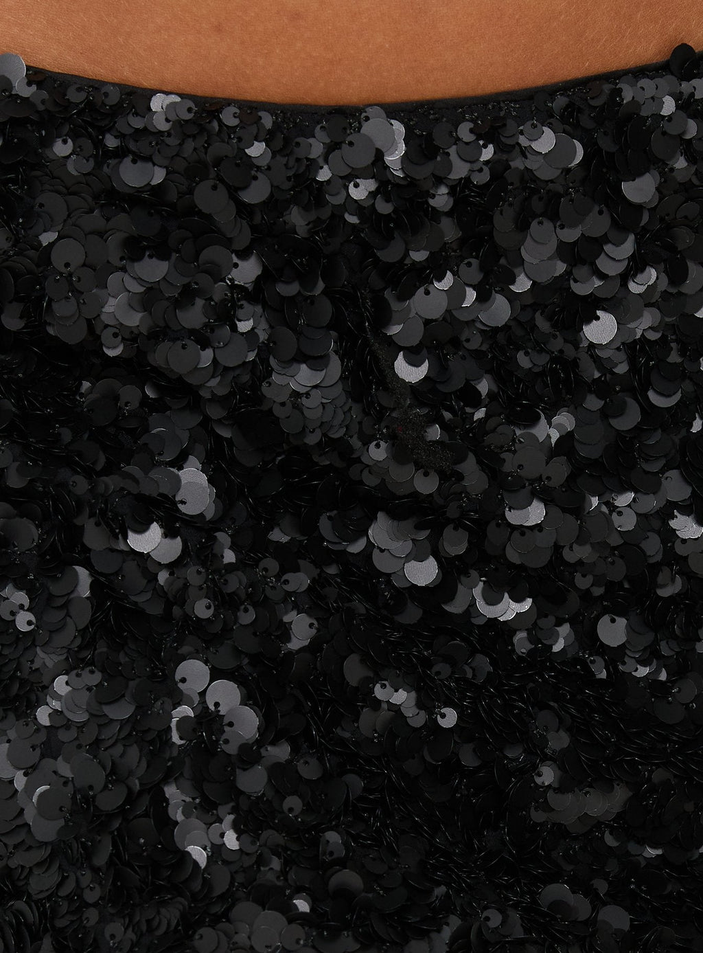 Leslay Sequin Mini Skirt Black