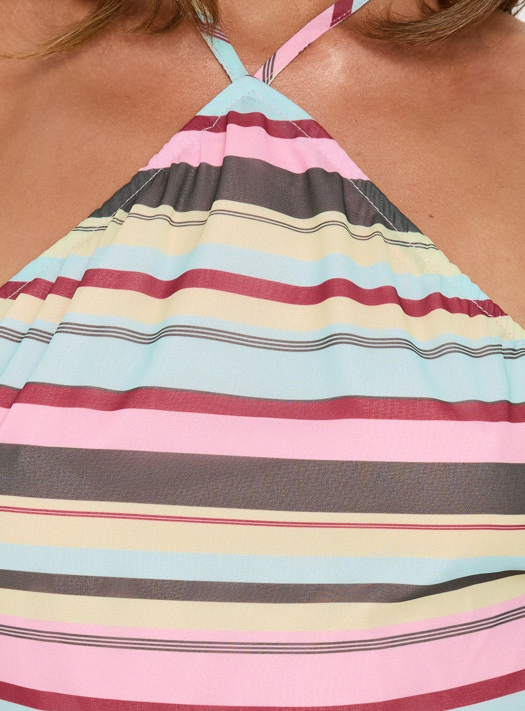 Kylianne Arrowneck Playsuit Multi Stripe