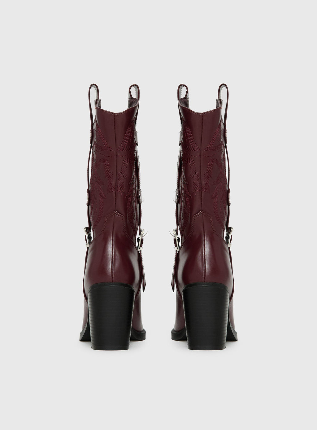 Cypress Western Boots Burgundy