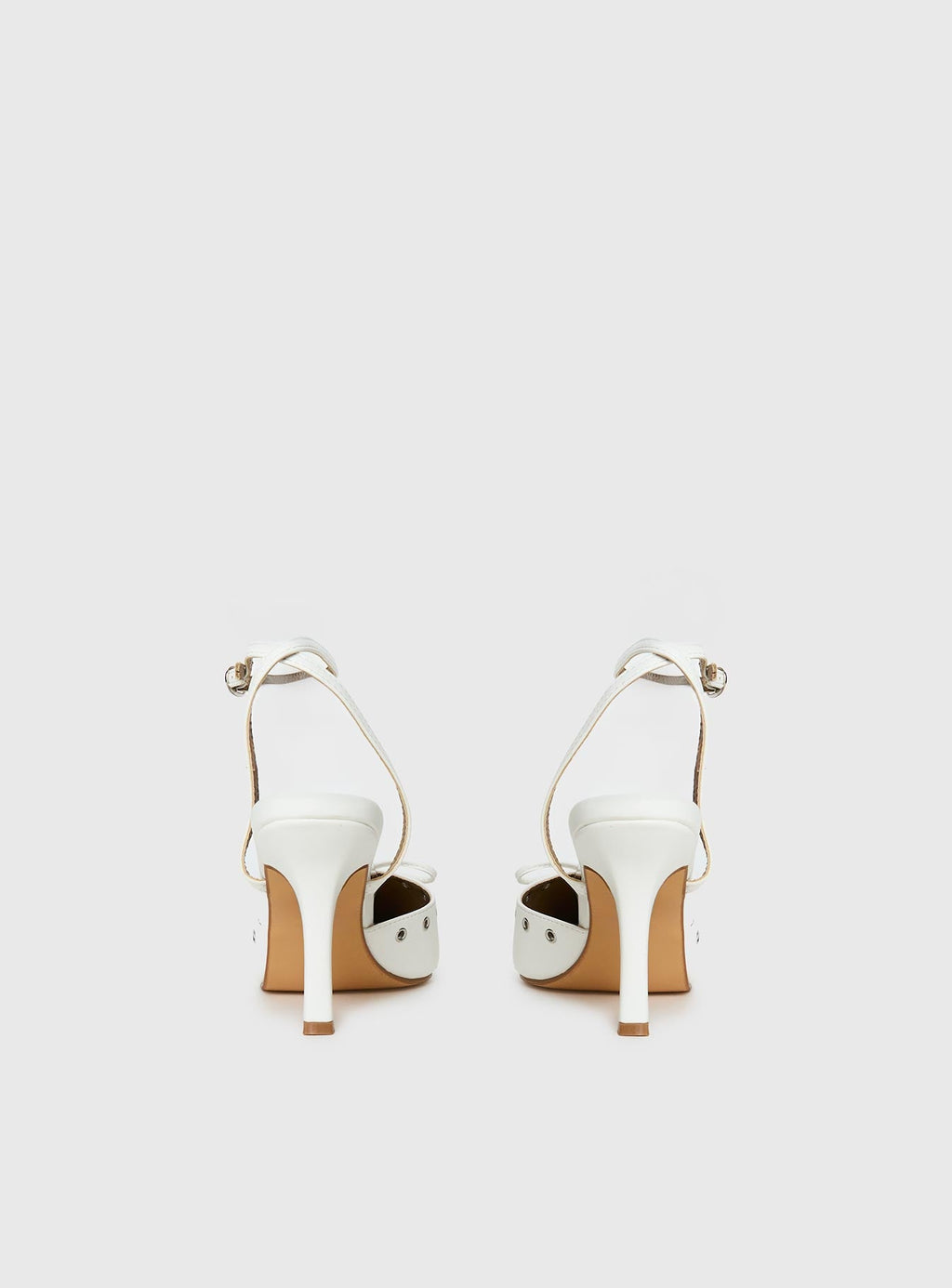 Nilah Pointed Toe Heels White