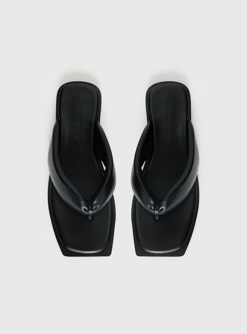 Rylin Puff Thong Sandals Black