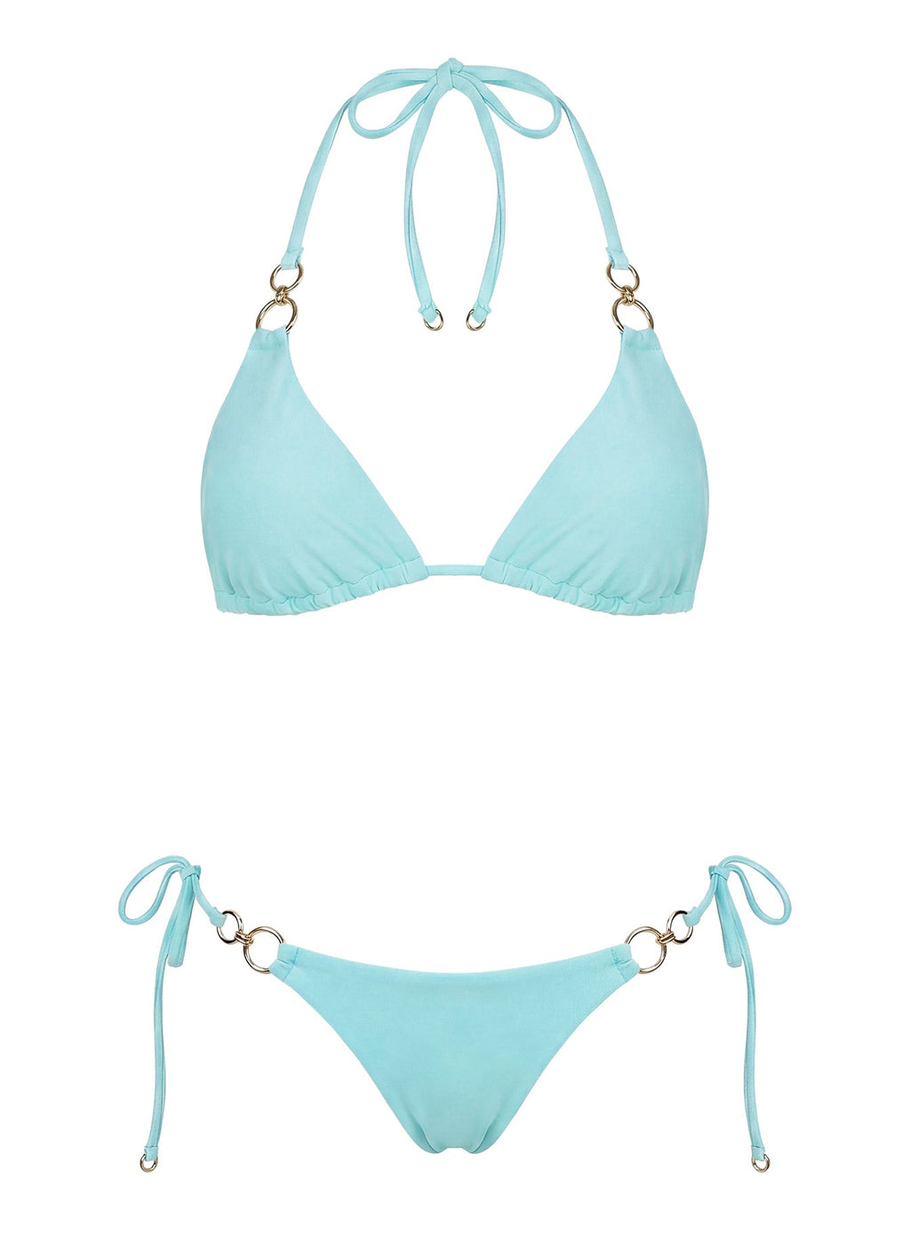 Coastal Chaos Tie Side Bikini Bottoms Blue