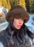 Avaah Fluffy Hat Taupe