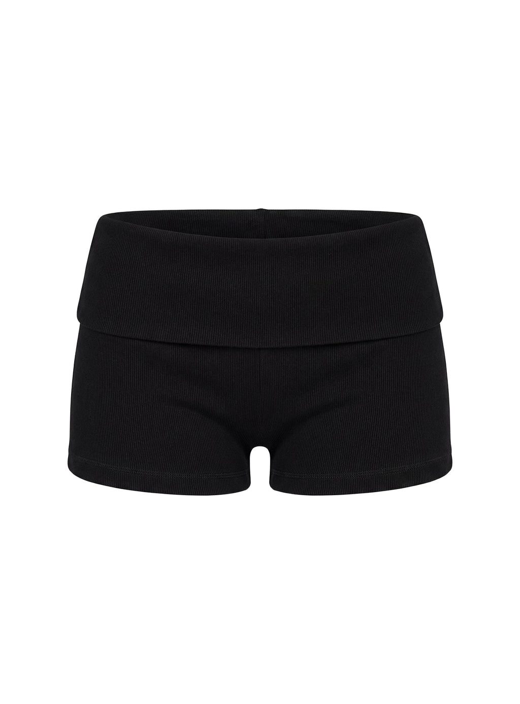 Baseline Low Rise Rib Shorts Black