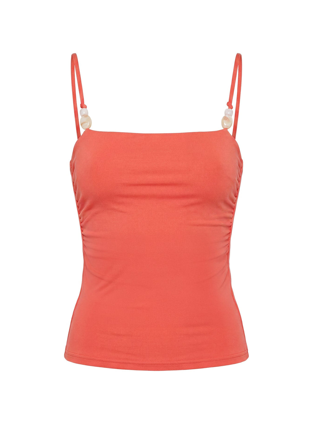 Isameika Beaded Tank Top Coral
