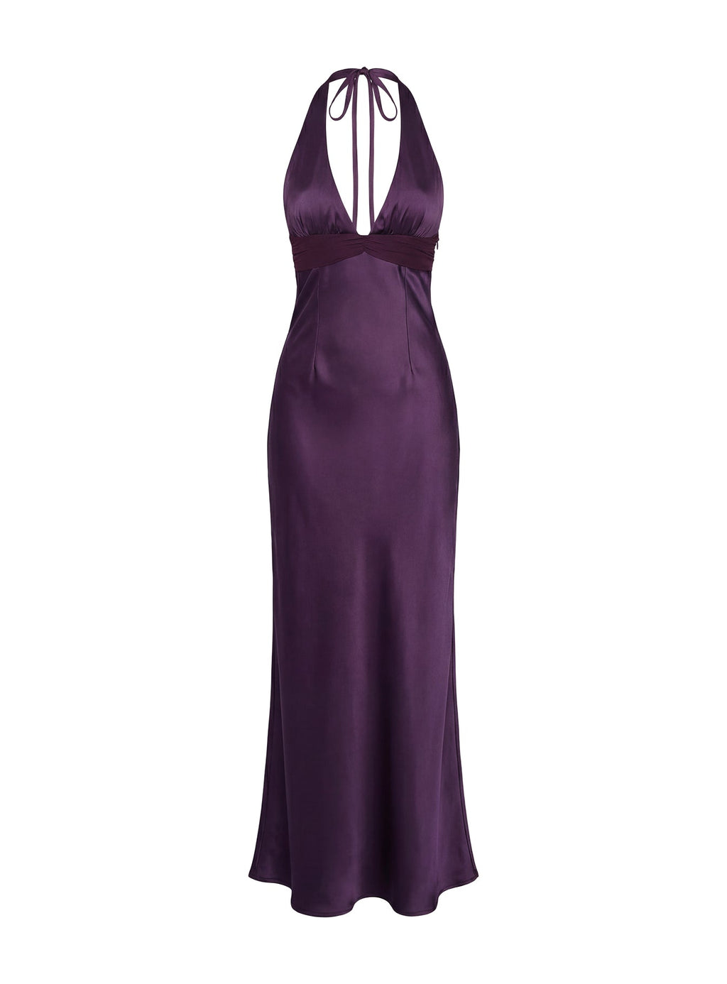 Odyssa Halter Maxi Dress Purple