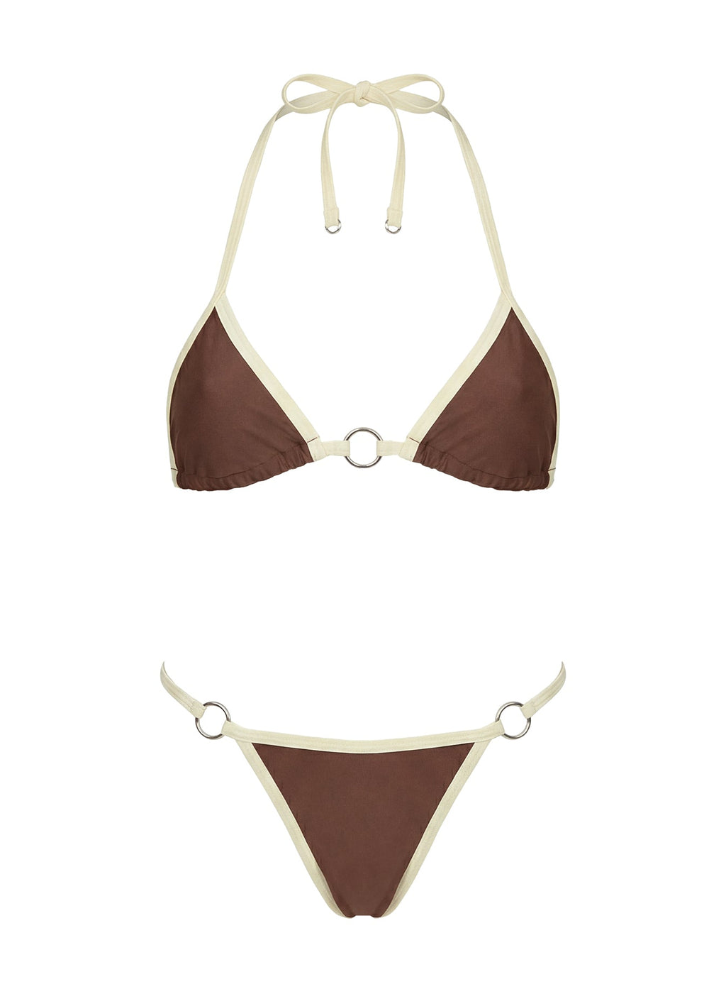Soft Tempo Cheeky Bikini Bottoms Brown / Yellow