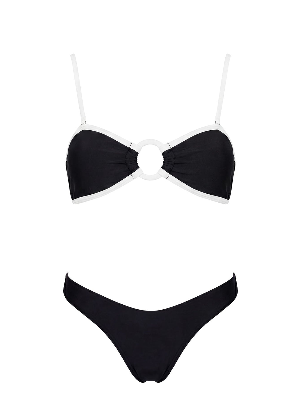 Gonzalez High Cut Bikini Bottoms Black