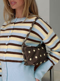 Winta Shoulder Bag Brown Polka